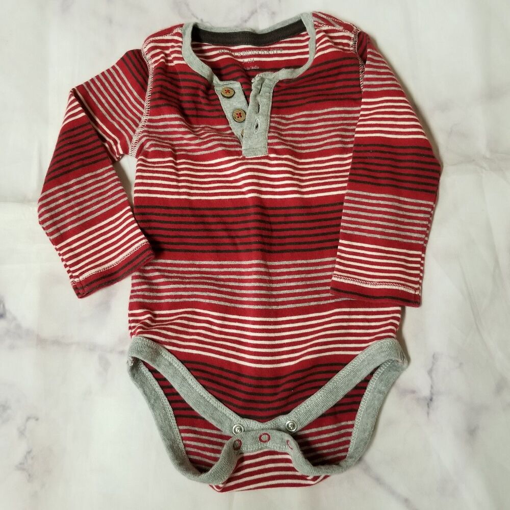 Burt's Bees Long Sleeve Bodysuit 3-6M